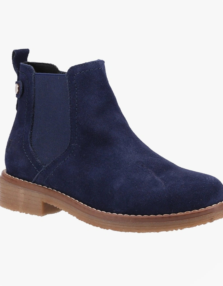 MADDY WIDE Womens Chelsea Boots Navy