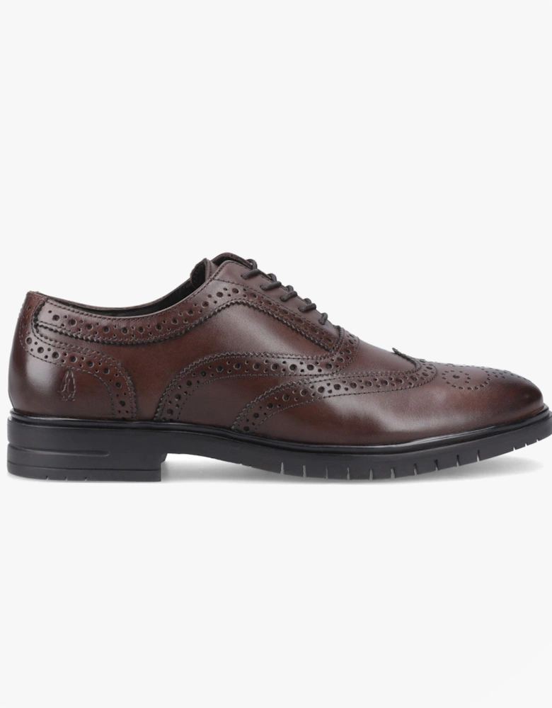 SANTIAGO Mens Brogue Shoes Brown