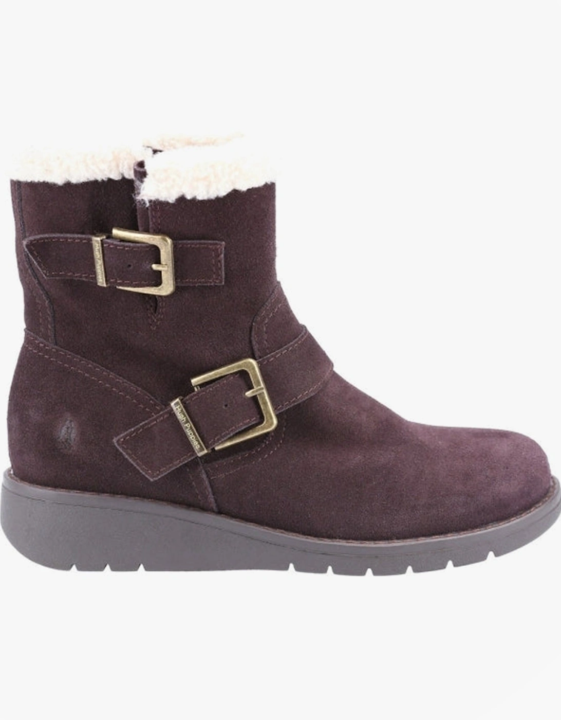 LEXIE Womens Suede Boots Brown, 5 of 4