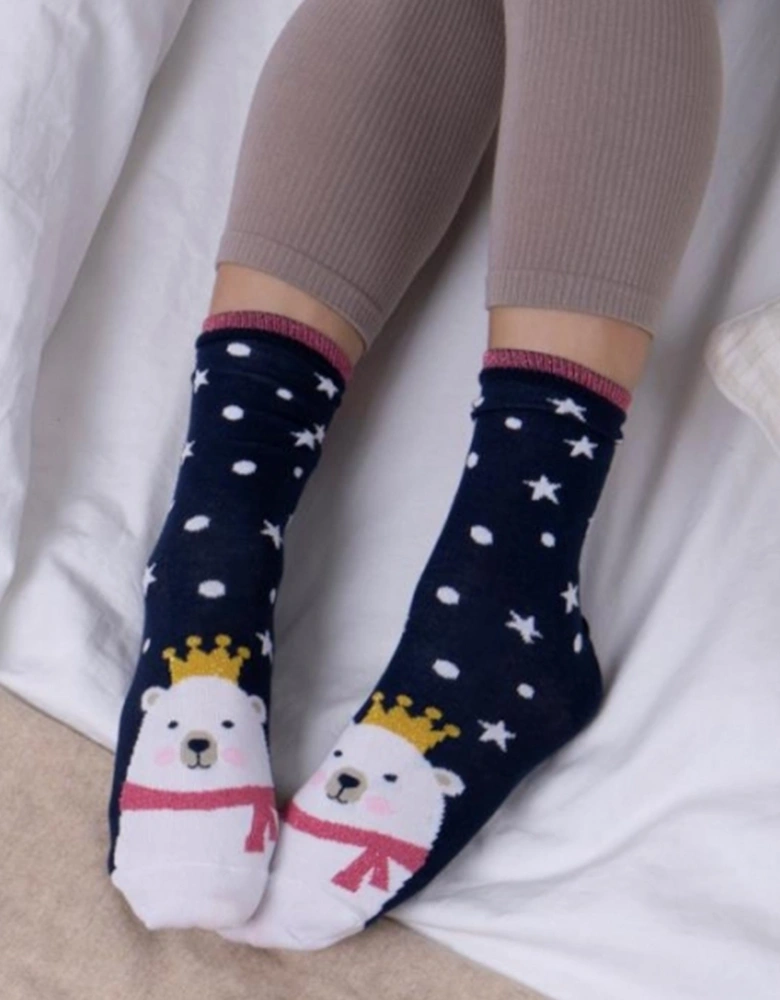 Isotoner NOVELTY ANKLE Womens Socks Polar Bear