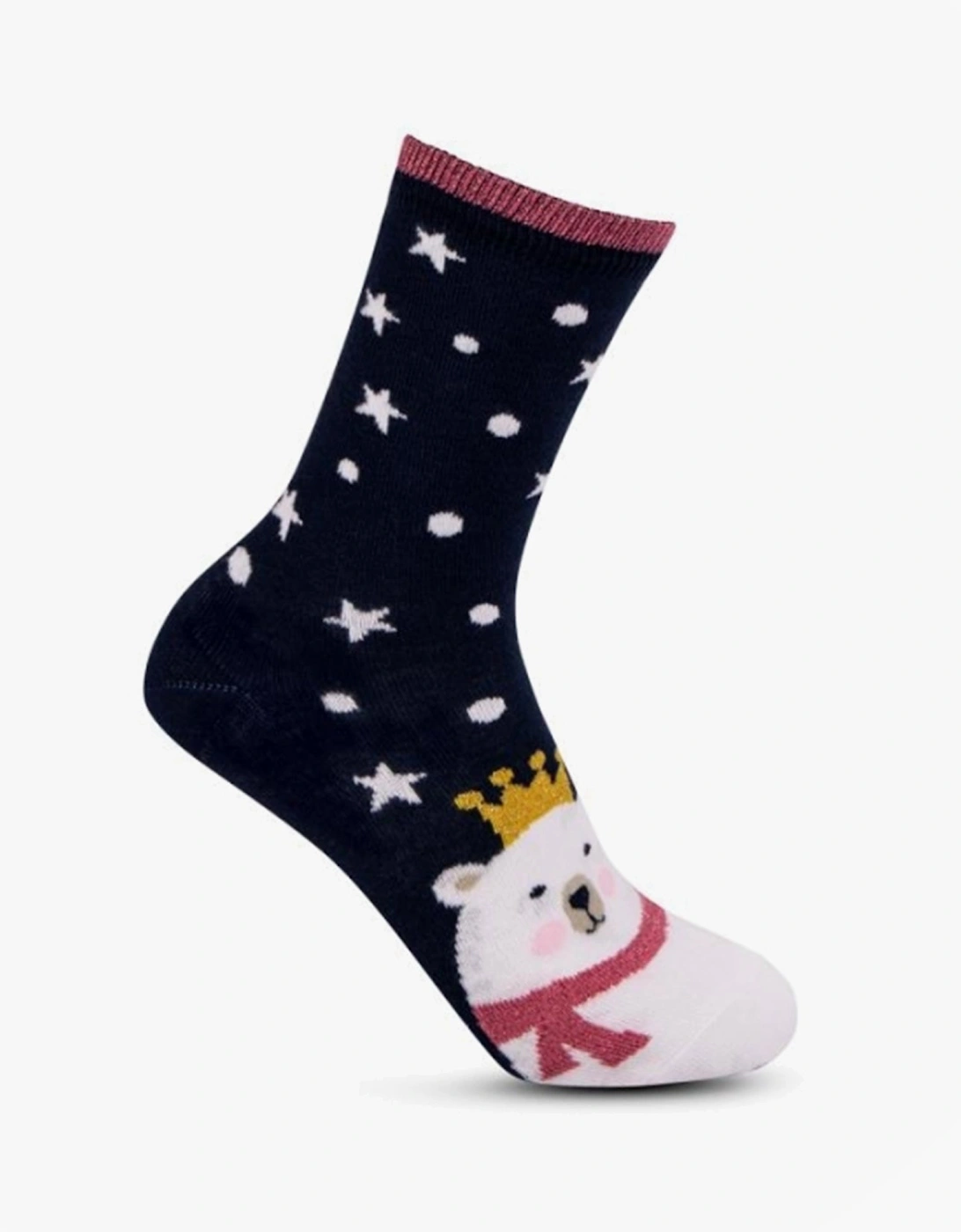 Isotoner NOVELTY ANKLE Womens Socks Polar Bear, 6 of 5