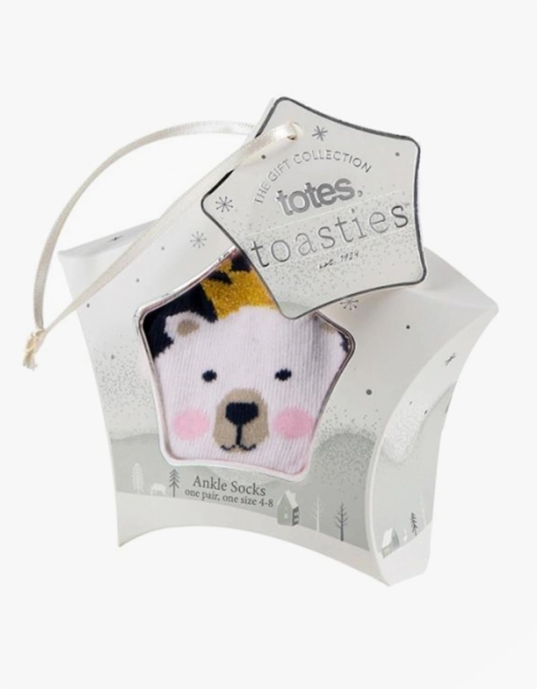 Isotoner NOVELTY ANKLE Womens Socks Polar Bear