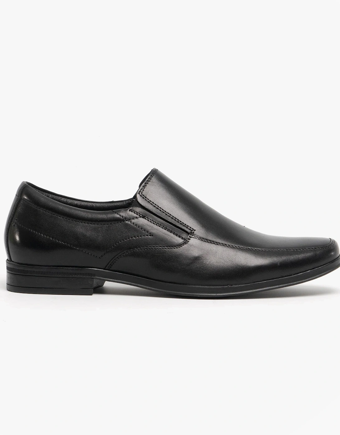 BILLY Mens Leather Slip On Shoes Black, 8 of 7
