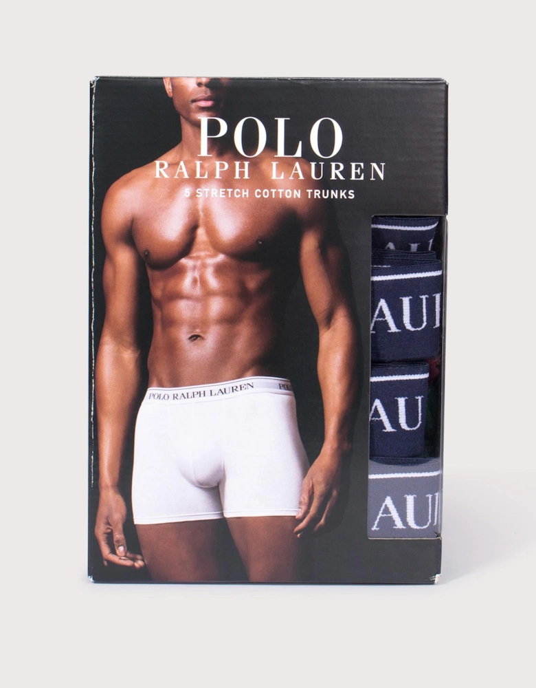 5 Pack Classic Stretch Cotton Trunks