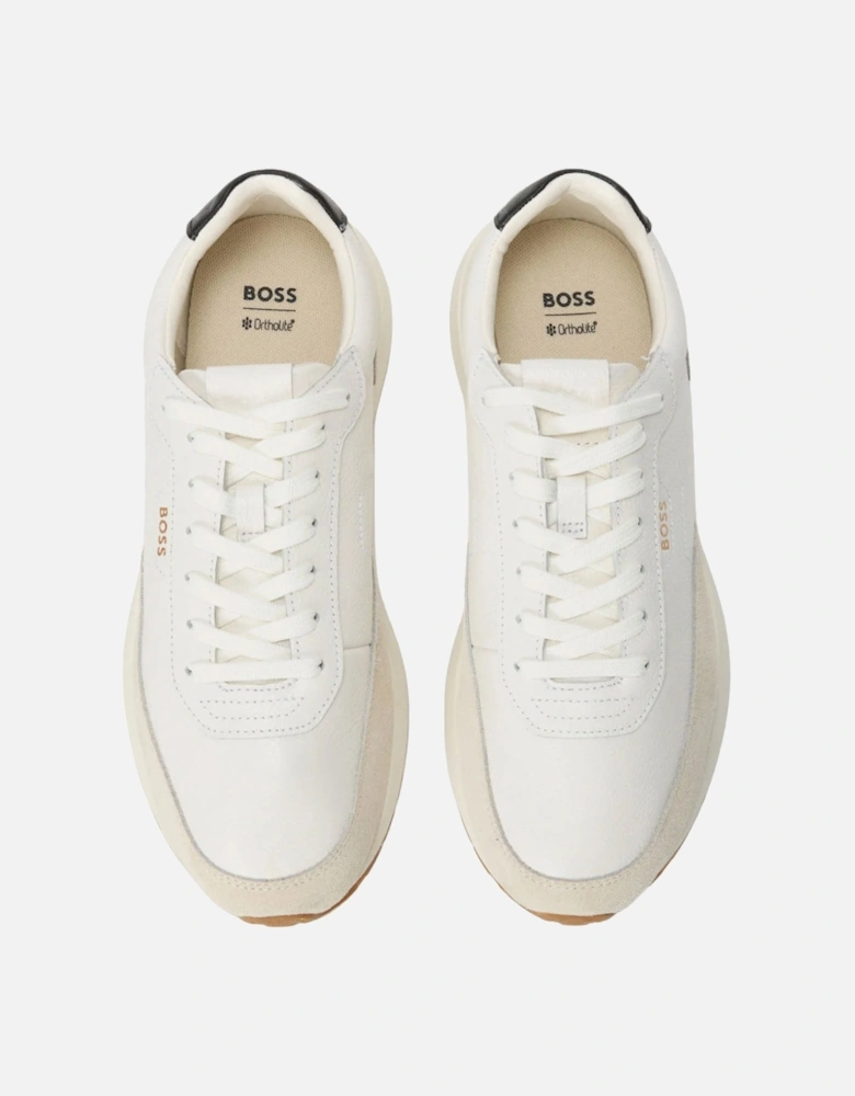 BOSS BLACK VINSTON TRAINERS OPEN WHITE