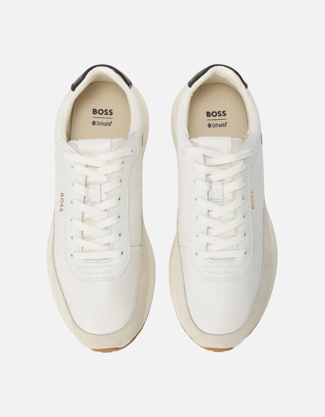BOSS BLACK VINSTON TRAINERS OPEN WHITE