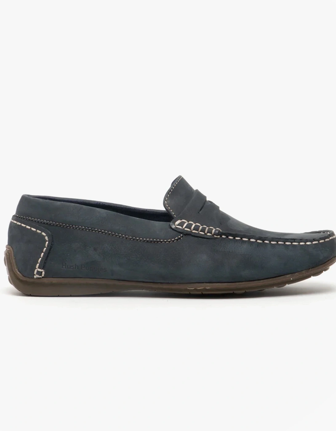 ROSCOE Mens Nubuck Loafers Navy, 7 of 6