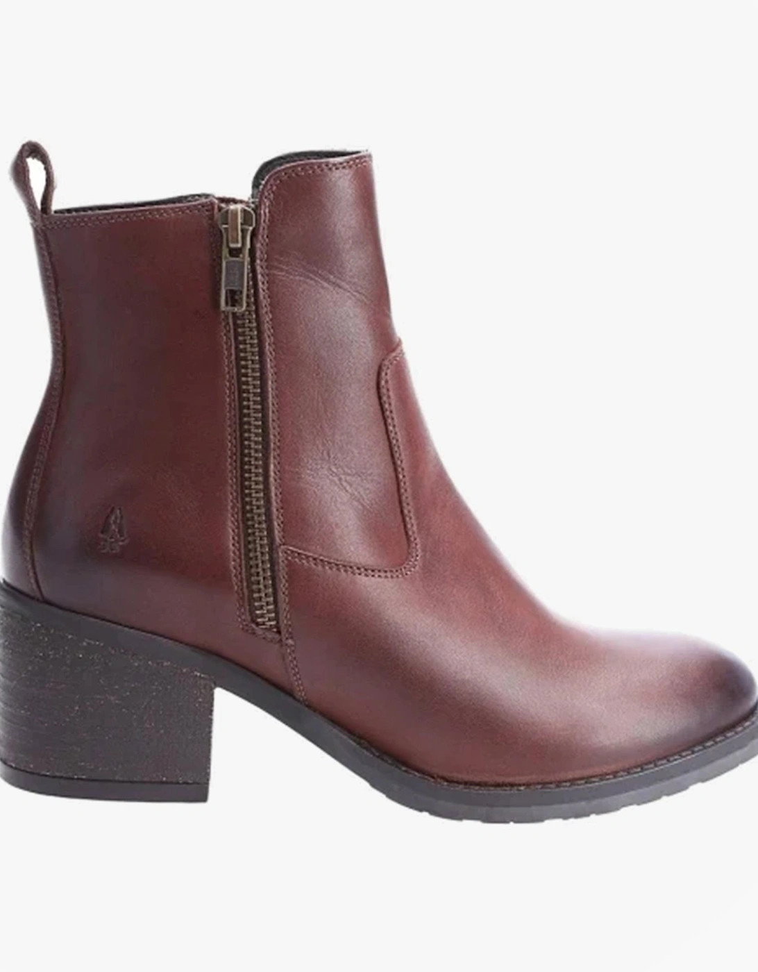 HELENA Womens Leather Boots Brown, 5 of 4