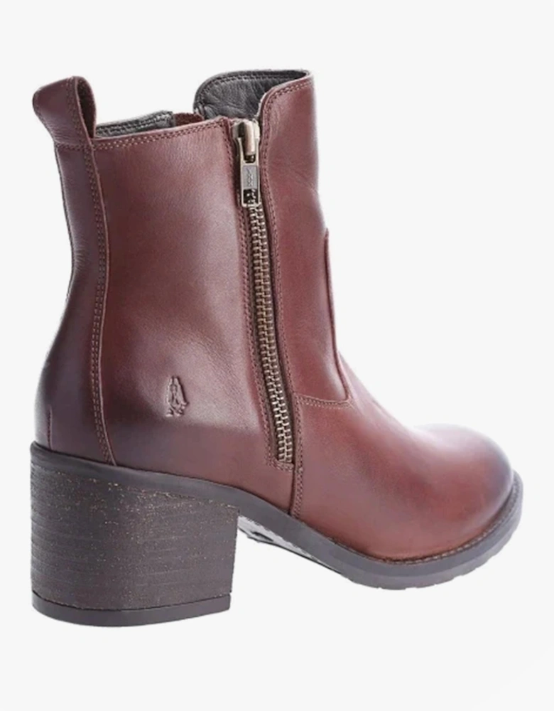 HELENA Womens Leather Boots Brown