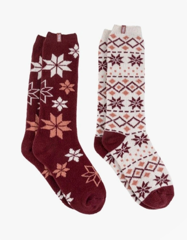 Isotoner KNEE HIGH SUPERSOFT Womens Boot Socks Berry