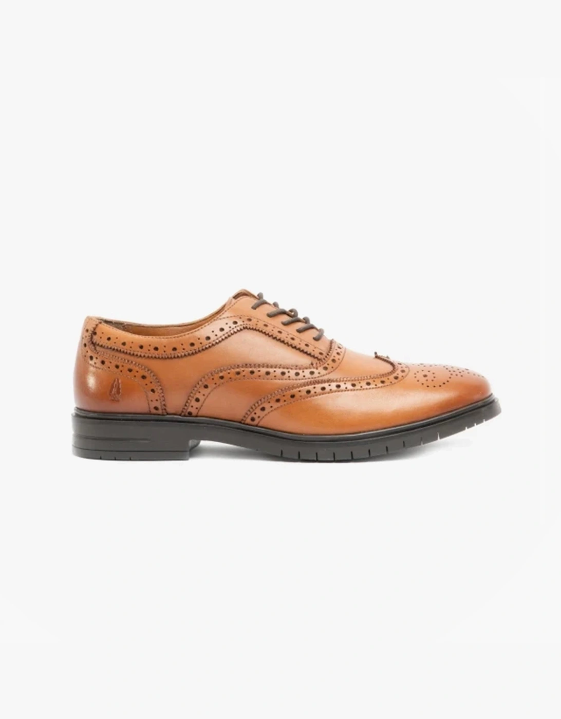 Hush Puppies Men's Brown Santiago Leather Oxford Brogue Shoes - Size: 11