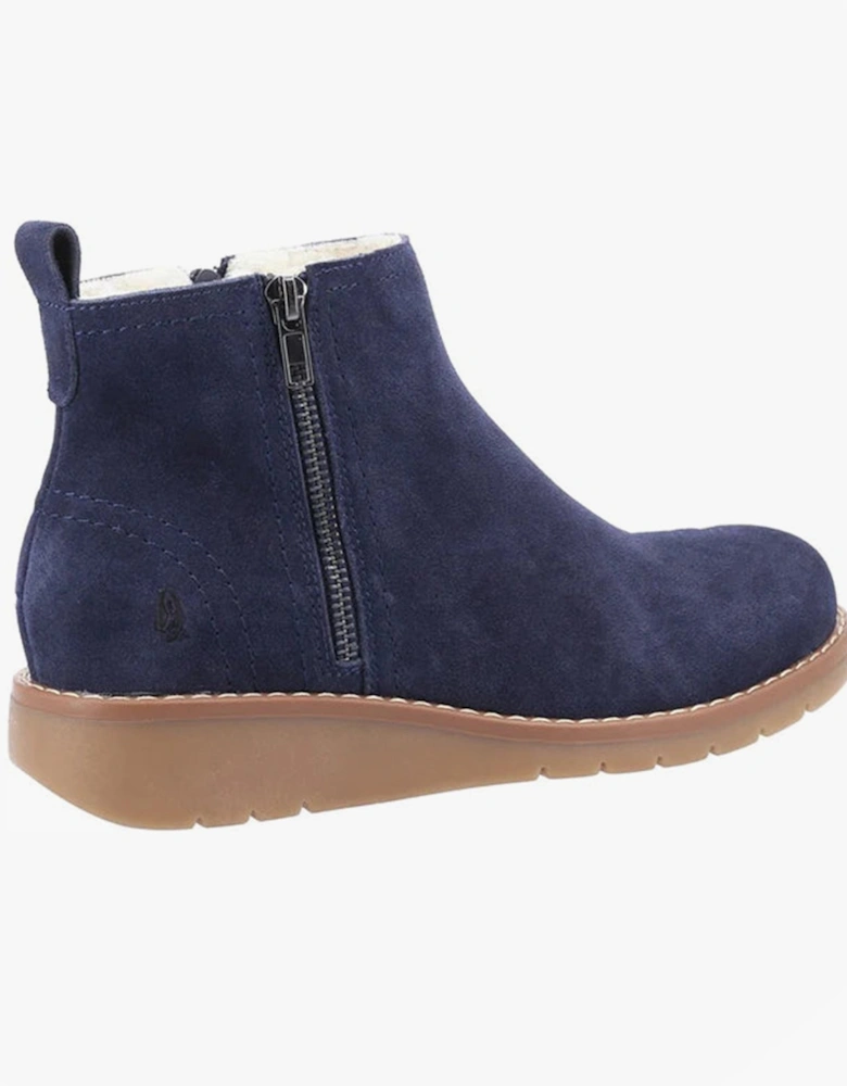 LIBBY Womens Suede Boots Navy