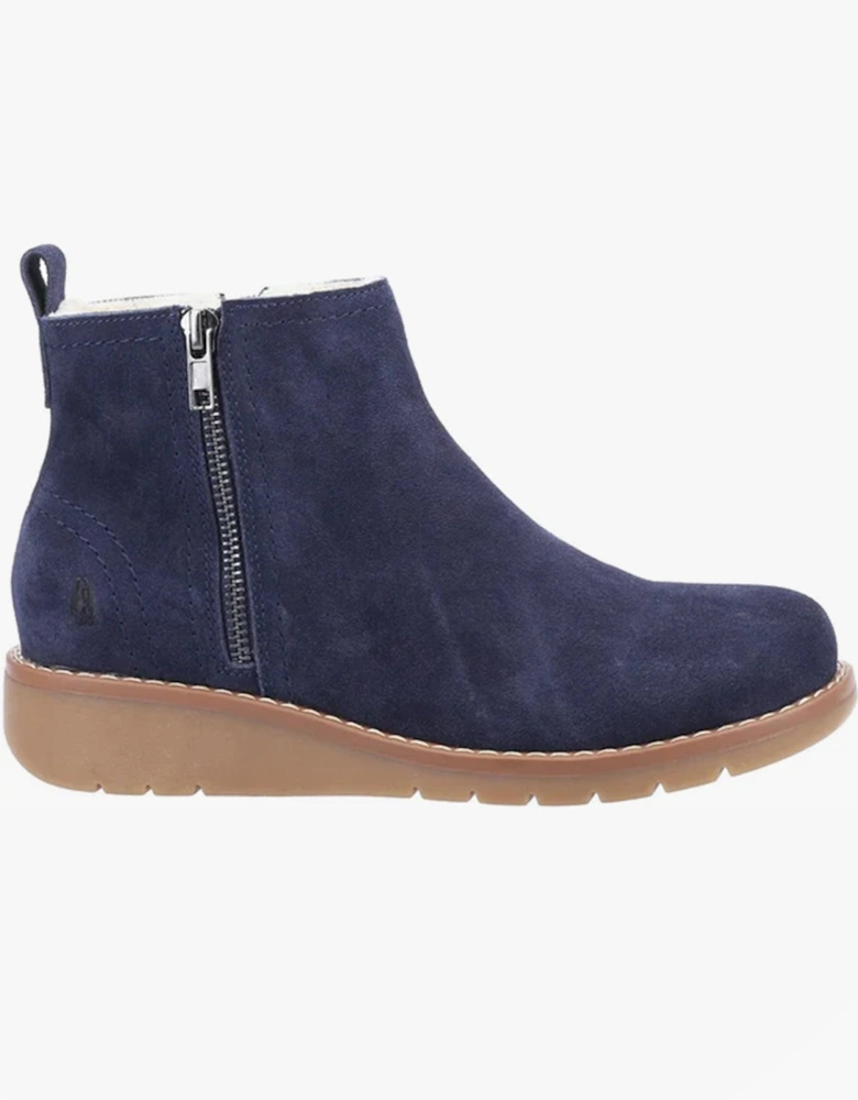 LIBBY Womens Suede Boots Navy