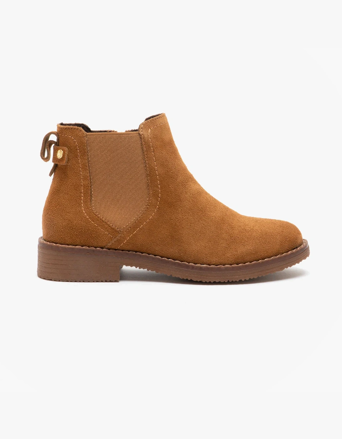 Hush Puppies Women's Hush Puppies MADDY Womens Suede Ankle Boot Tan - Brown