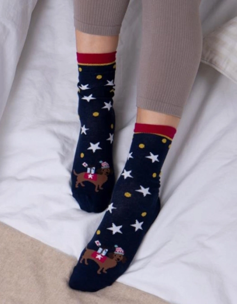 Isotoner NOVELTY ANKLE Womens Socks Dog