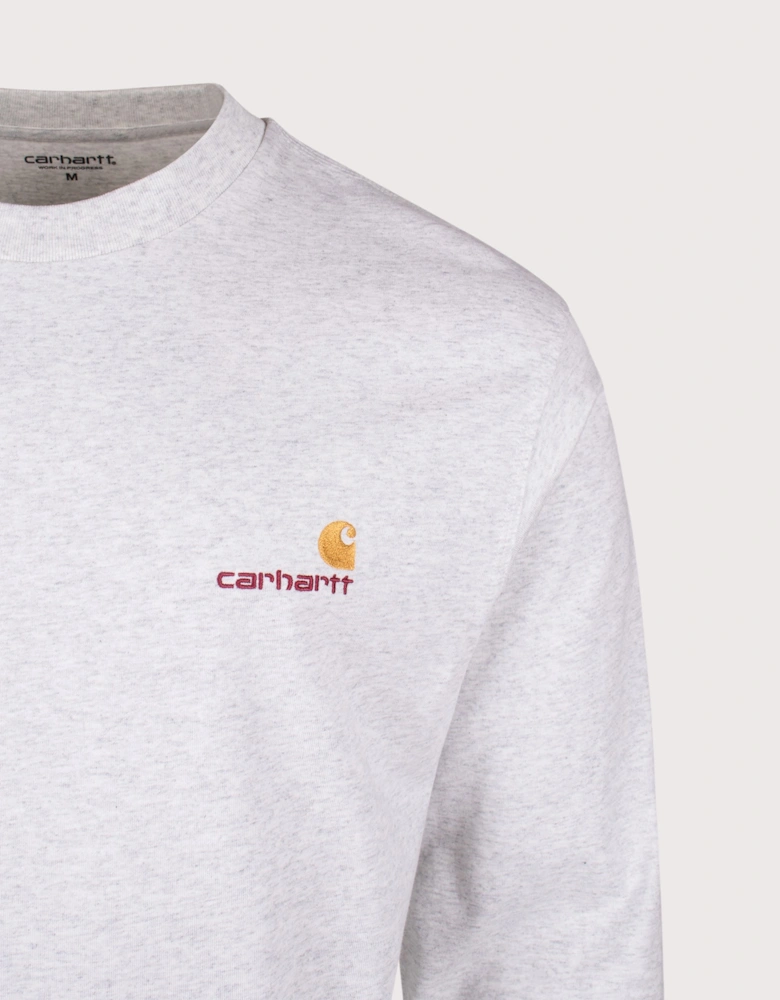 Relaxed Fit American Script Long Sleeve T-Shirt