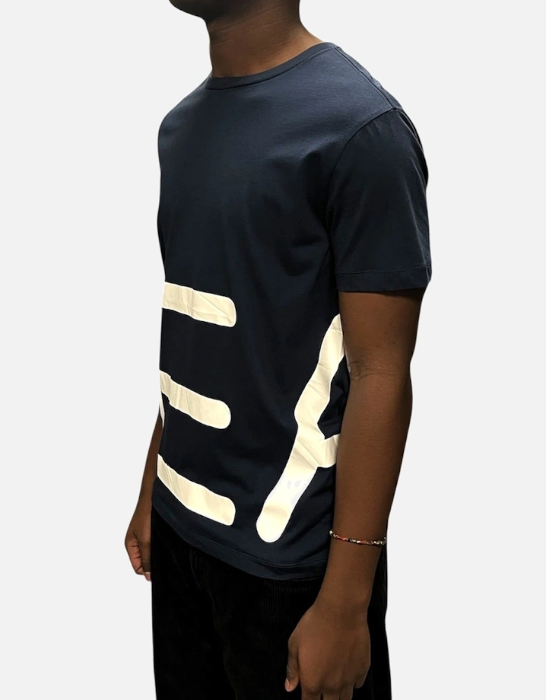 Wrap Logo T Shirt - Navy