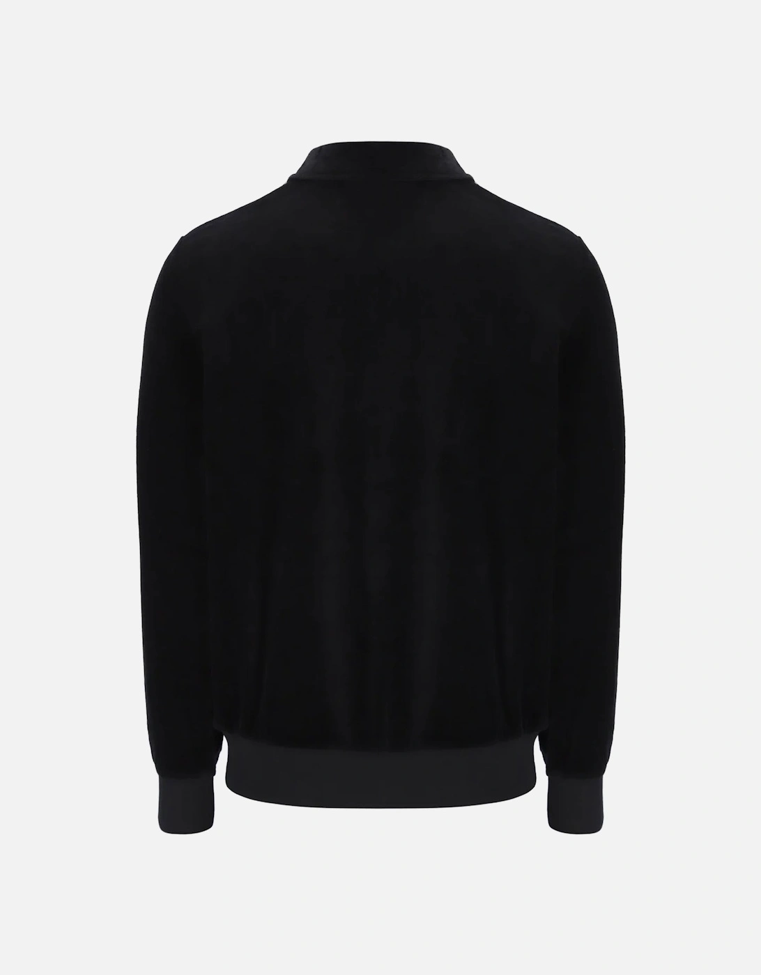 Malakai Stripe Velour Track Top Jacket Black/Gardenia/Red