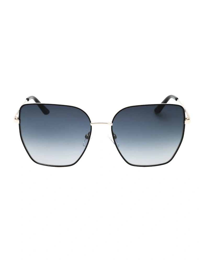Matte Black Frame Dark Grey Gradient Sunglasses