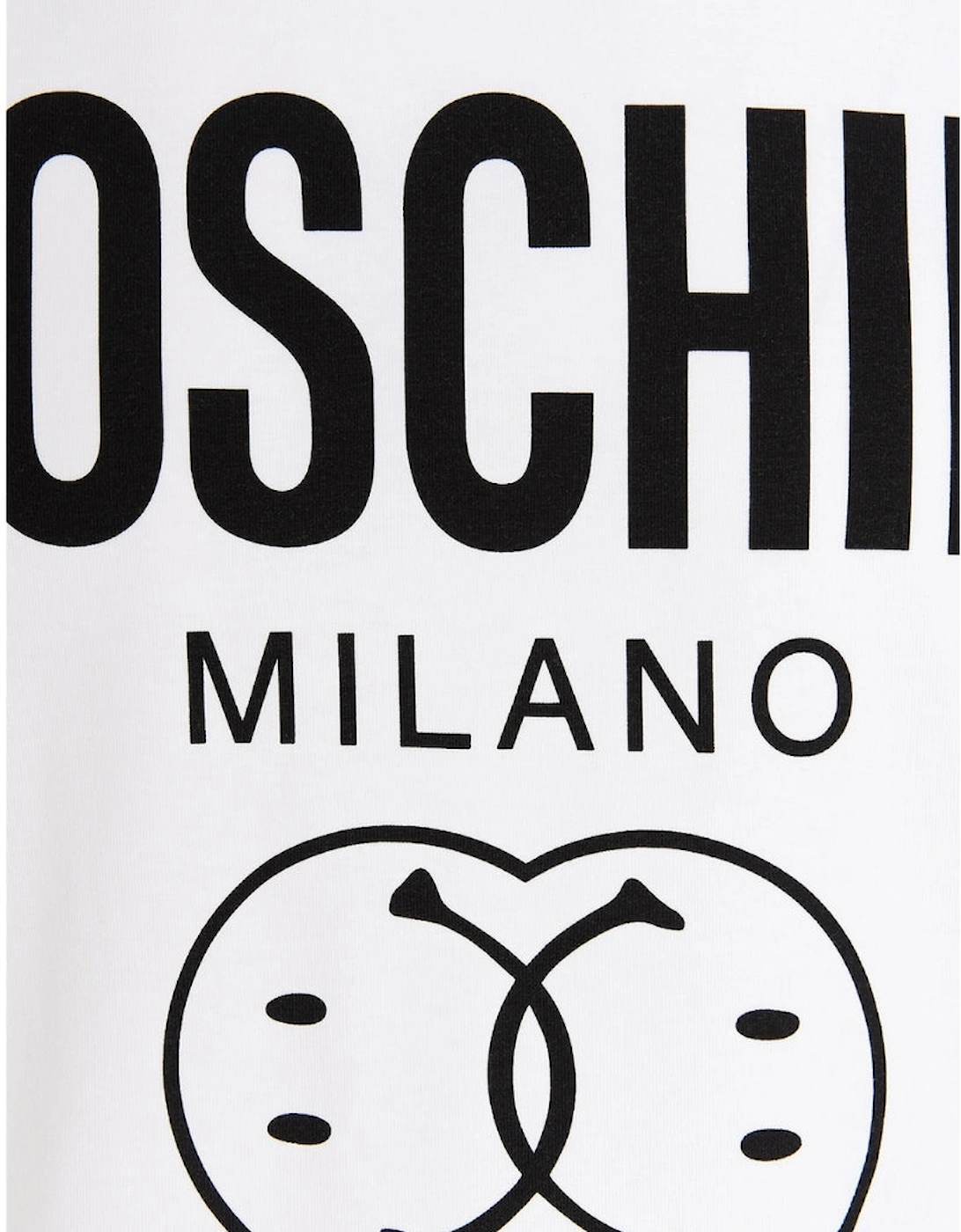 Milano Double Smiley Logo White T-Shirt