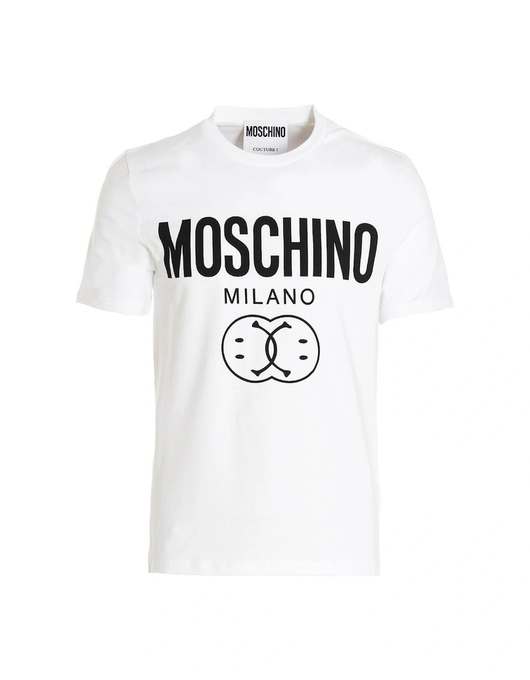 Milano Double Smiley Logo White T-Shirt, 4 of 3