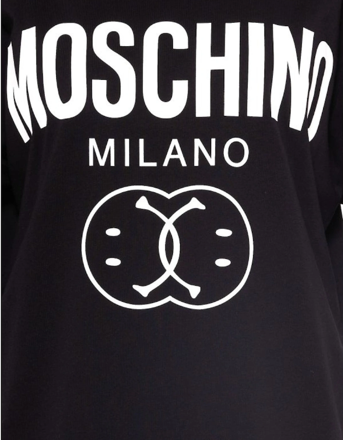 Double Smiley Black Oversize T-Shirt