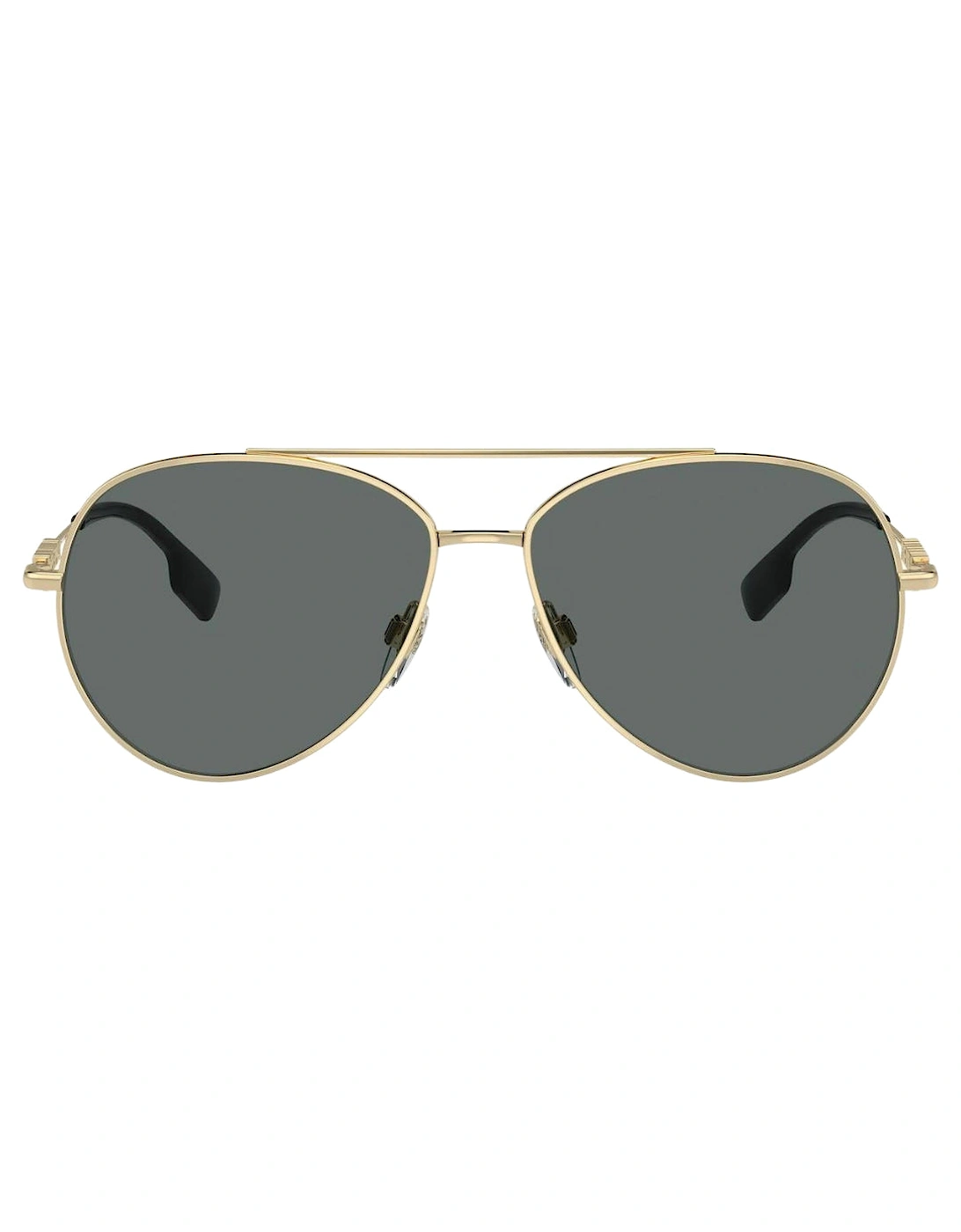 Dark Grey Lensed Gold Sunglasses, 3 of 2