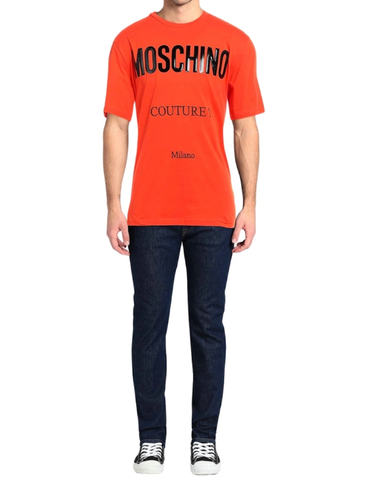 Couture Gloss Logo Orange T-Shirt
