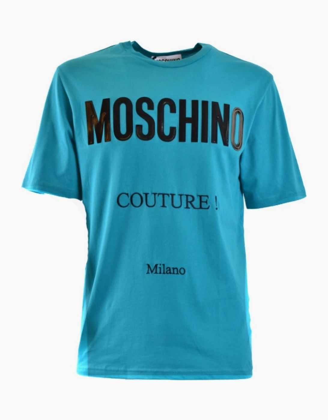 Moschino Men's Green Couture Gloss Logo T-Shirt - Size: 36