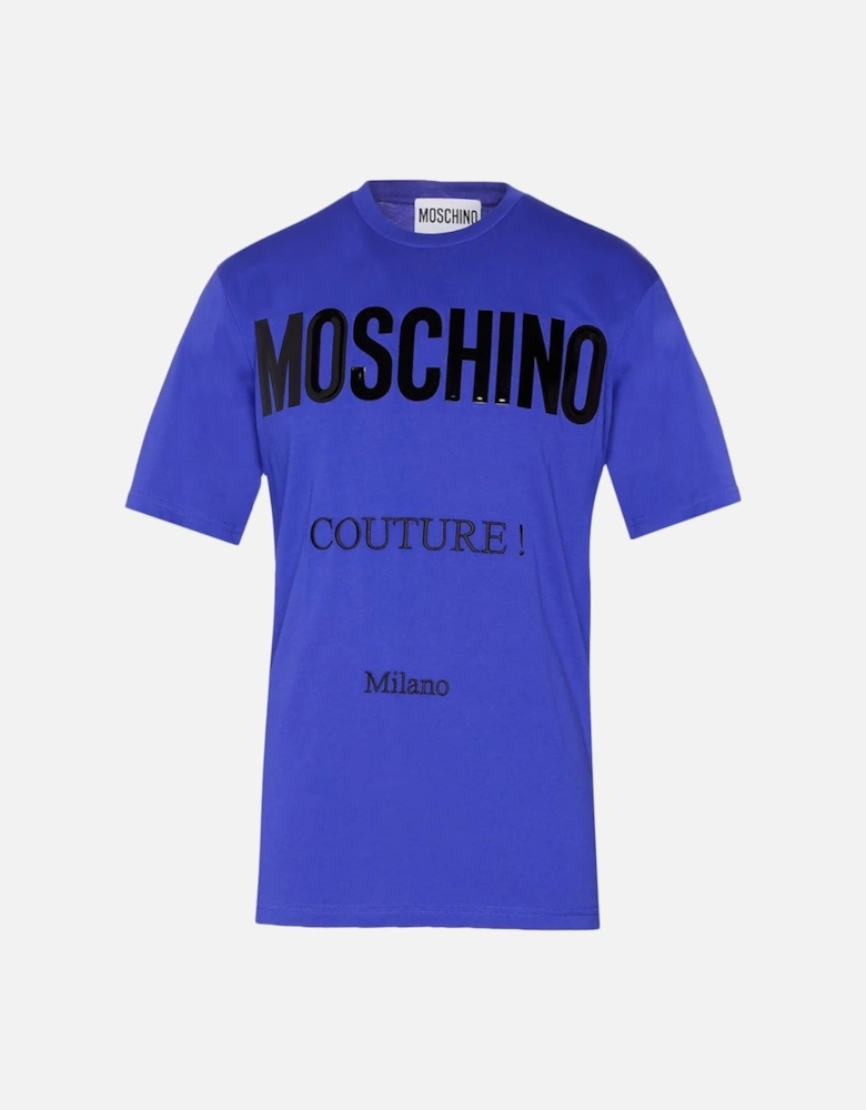 Couture Gloss Logo Blue T-Shirt