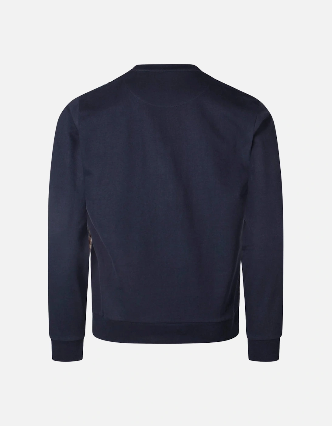 Active Iconic Front Crewneck Navy Blue Sweatshirt