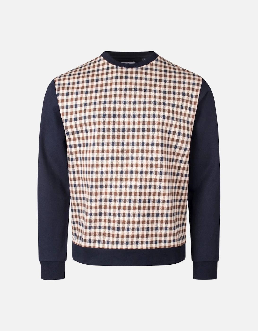 Active Iconic Front Crewneck Navy Blue Sweatshirt, 3 of 2