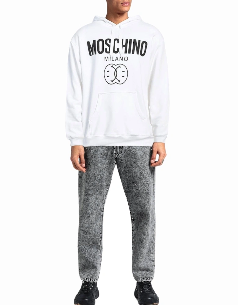 Milano Double Smiley White Hoodie