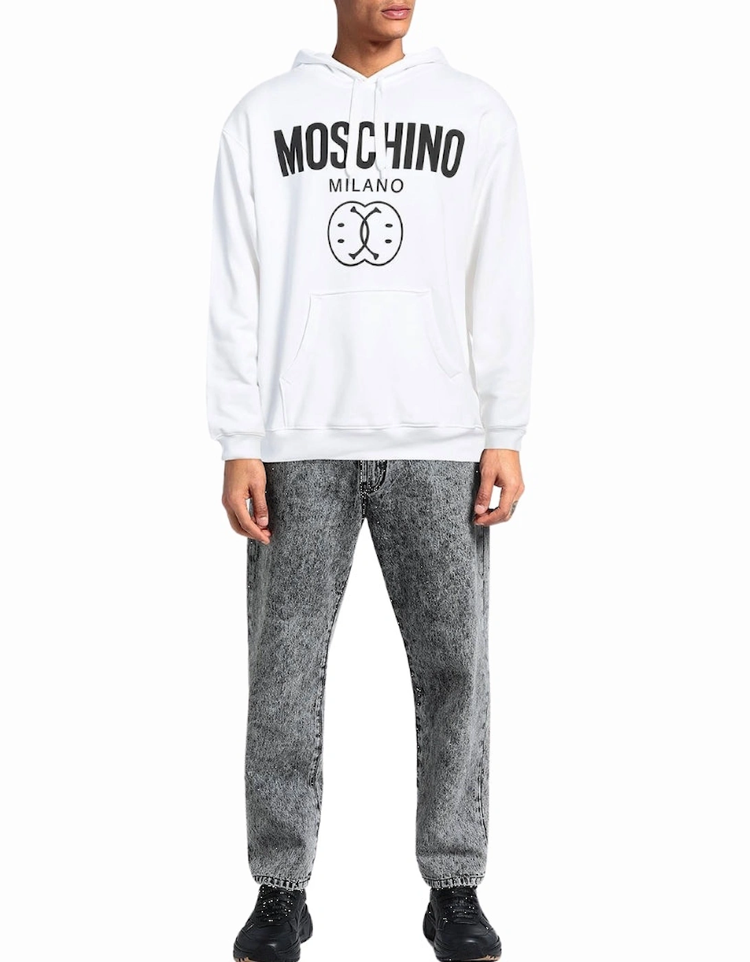 Milano Double Smiley White Hoodie