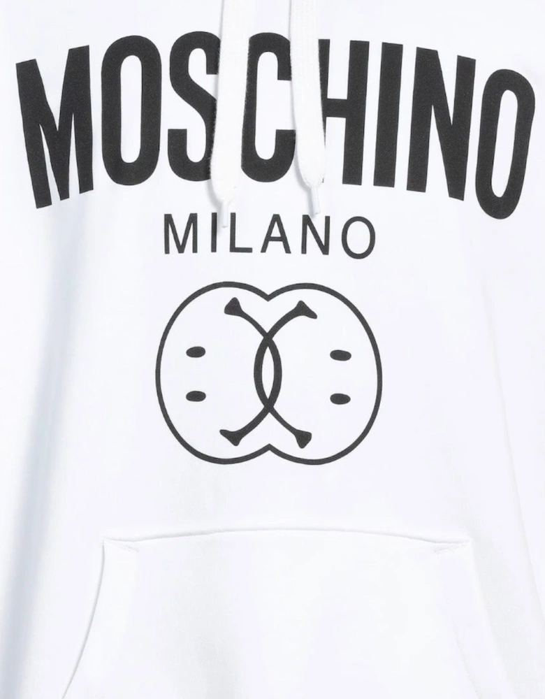 Milano Double Smiley White Hoodie