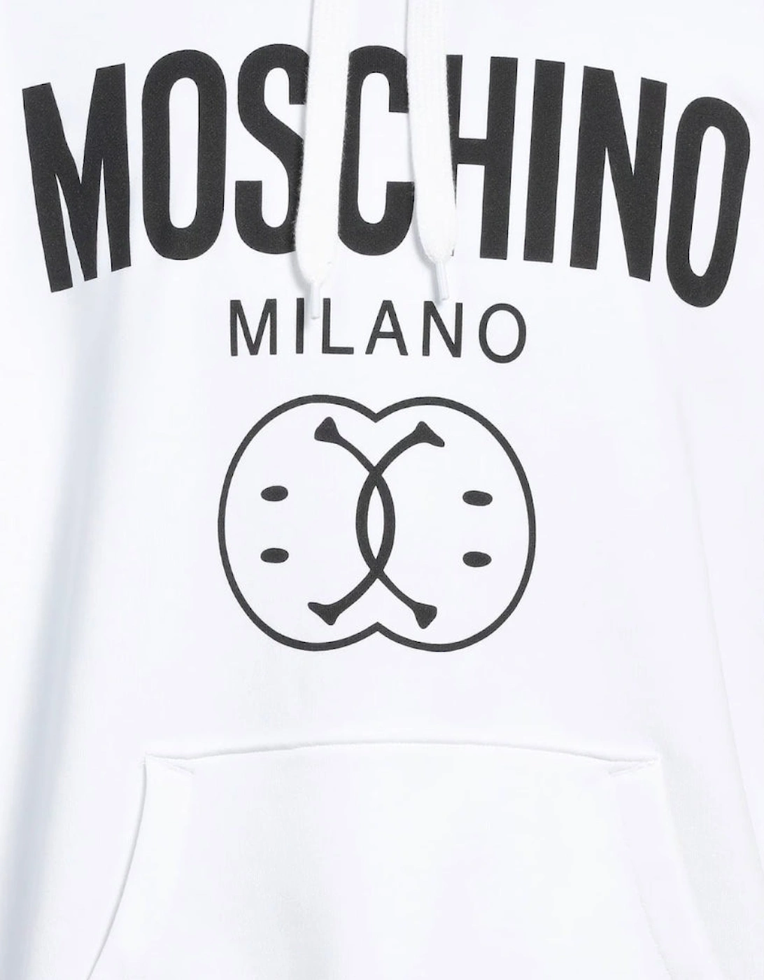 Milano Double Smiley White Hoodie