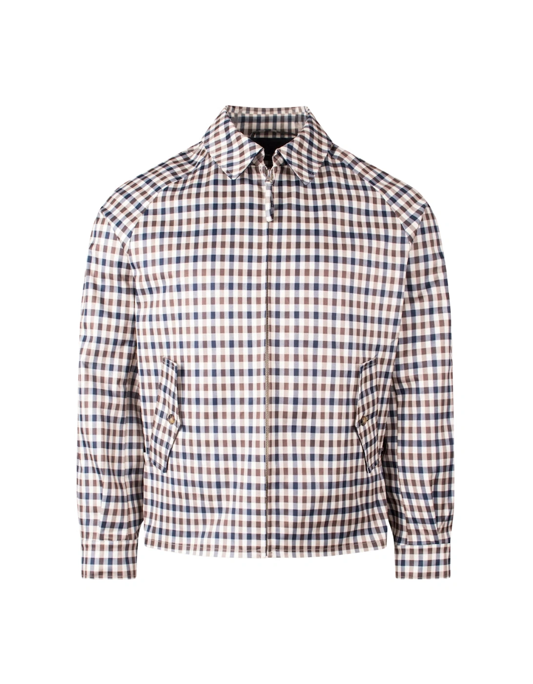 Active Archival Mid Jacket Club Check Beige Coat, 4 of 3