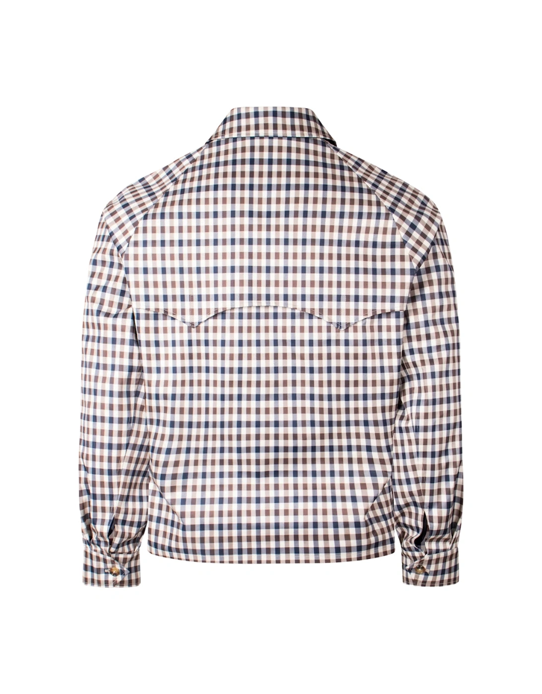 Active Archival Mid Jacket Club Check Beige Coat