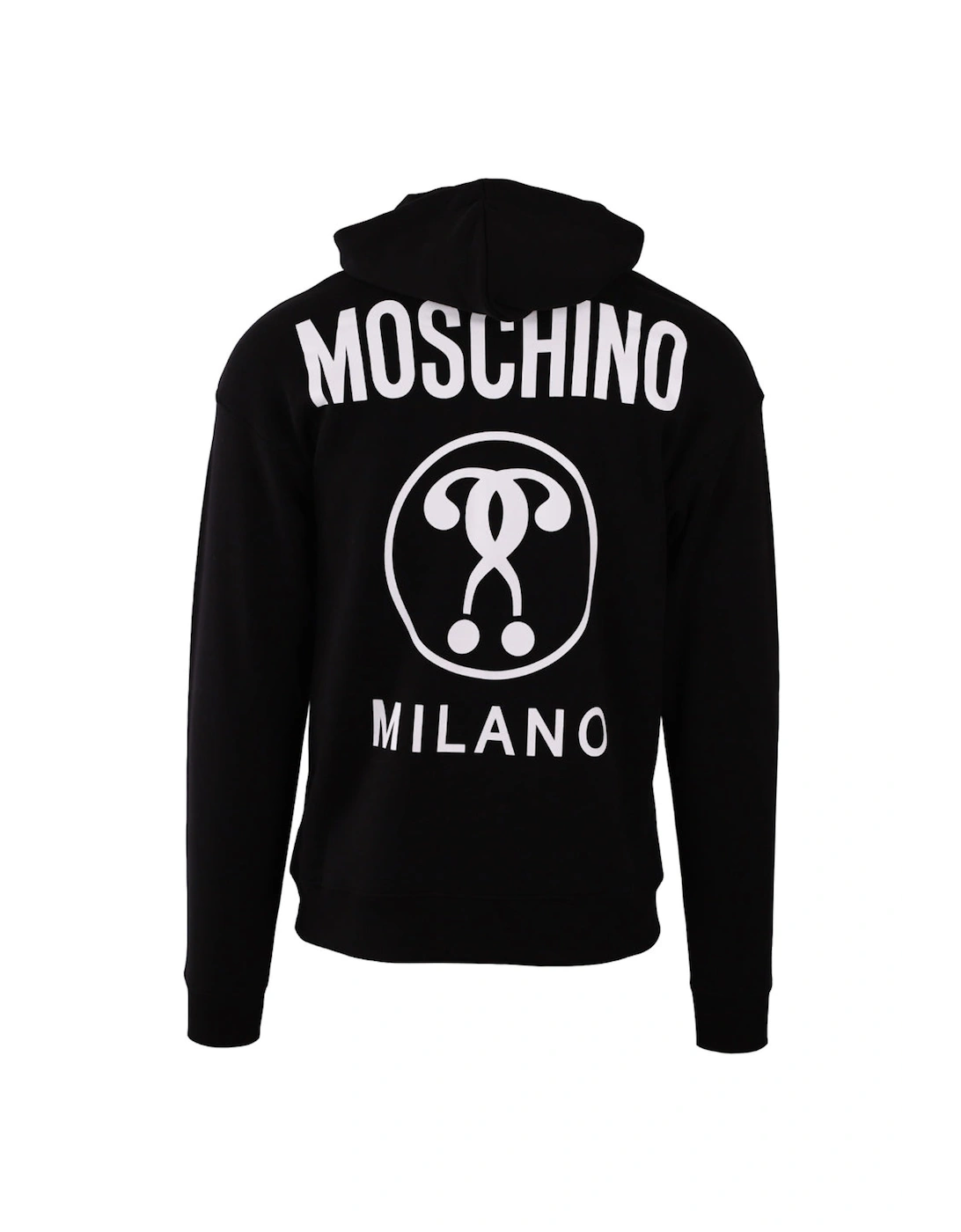 Double Question Mark Logo Black Hoodie