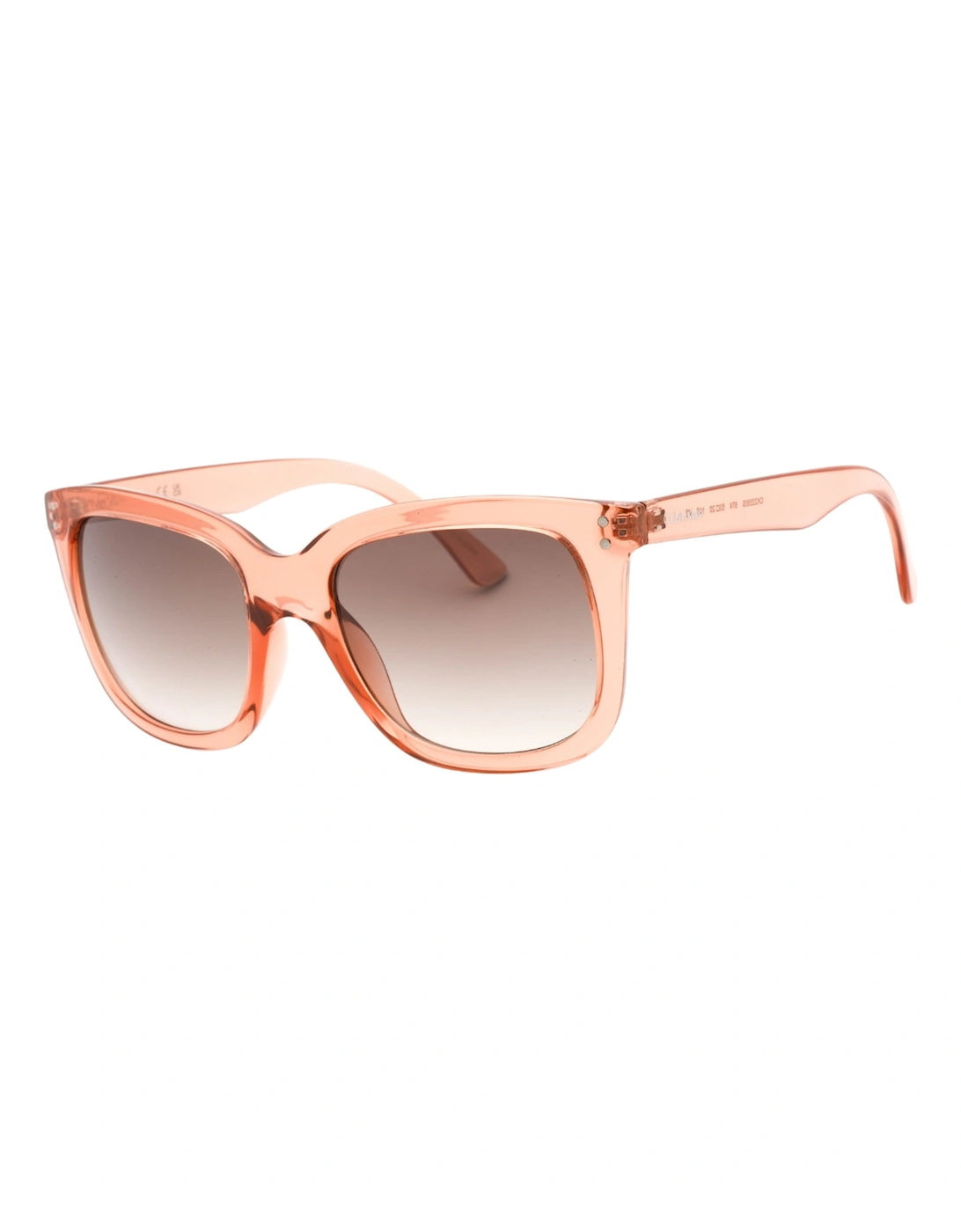 Dusty Pink Frame Brown Gradient Lensed Sunglasses