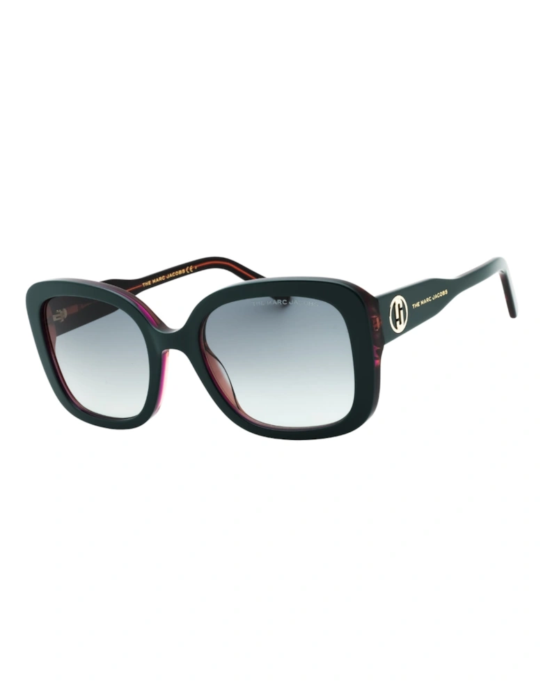 Dark Grey SF Lensed Teal Green Sunglasses