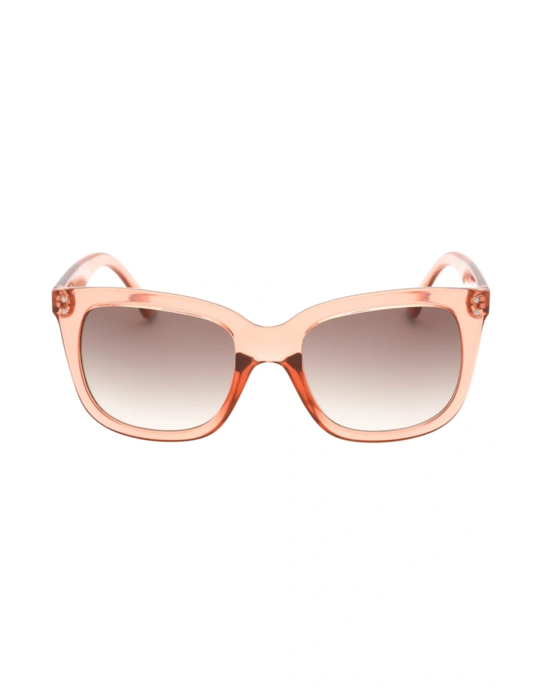 Dusty Pink Frame Brown Gradient Lensed Sunglasses
