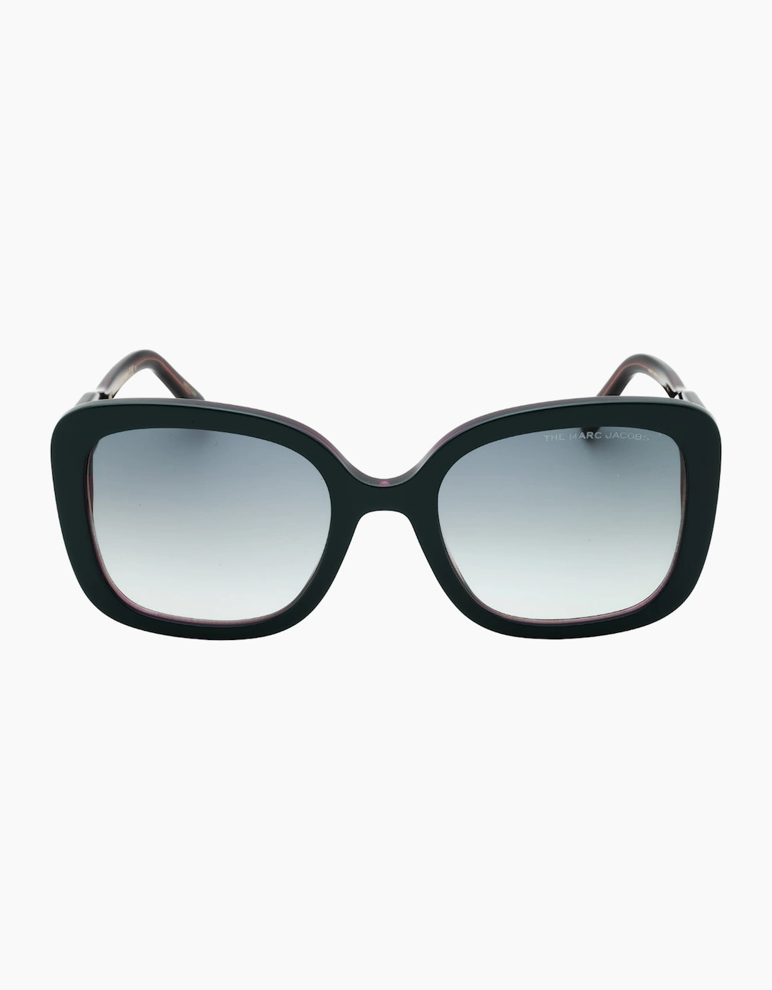 Women's Marc Jacobs Dark Grey Sf Lensed Teal Green Sunglasses - Size, One Size