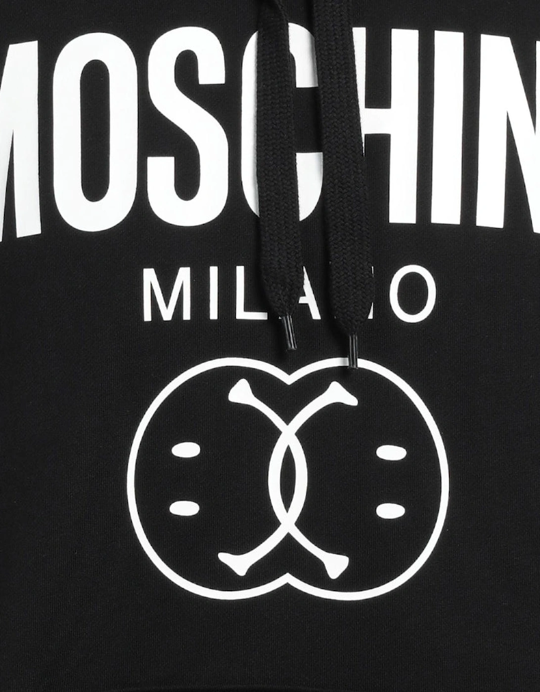 Double Smiley Black Hoodie