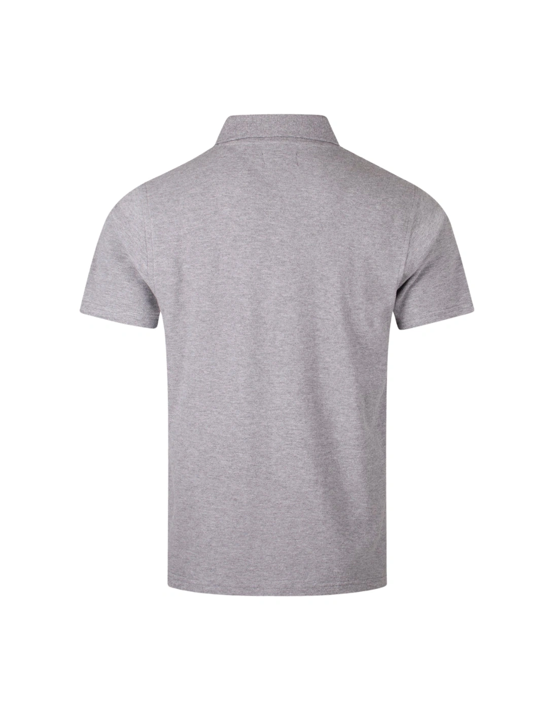 Active Stripes Piquet Polo Light Melange Grey Polo Shirt