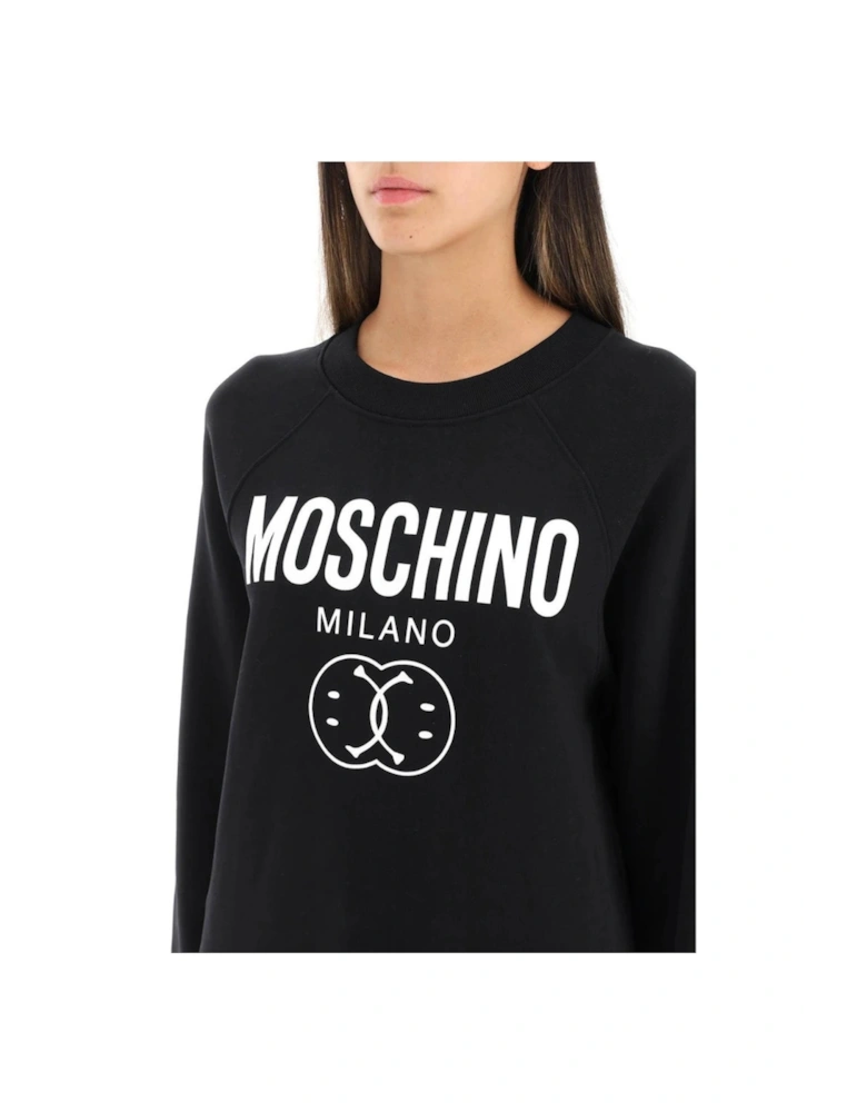 Milano Double Smiley Black Jumper