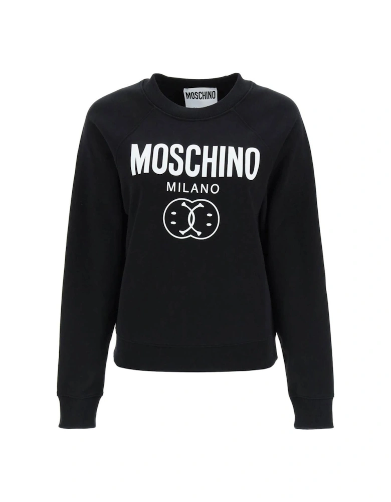 Milano Double Smiley Black Jumper