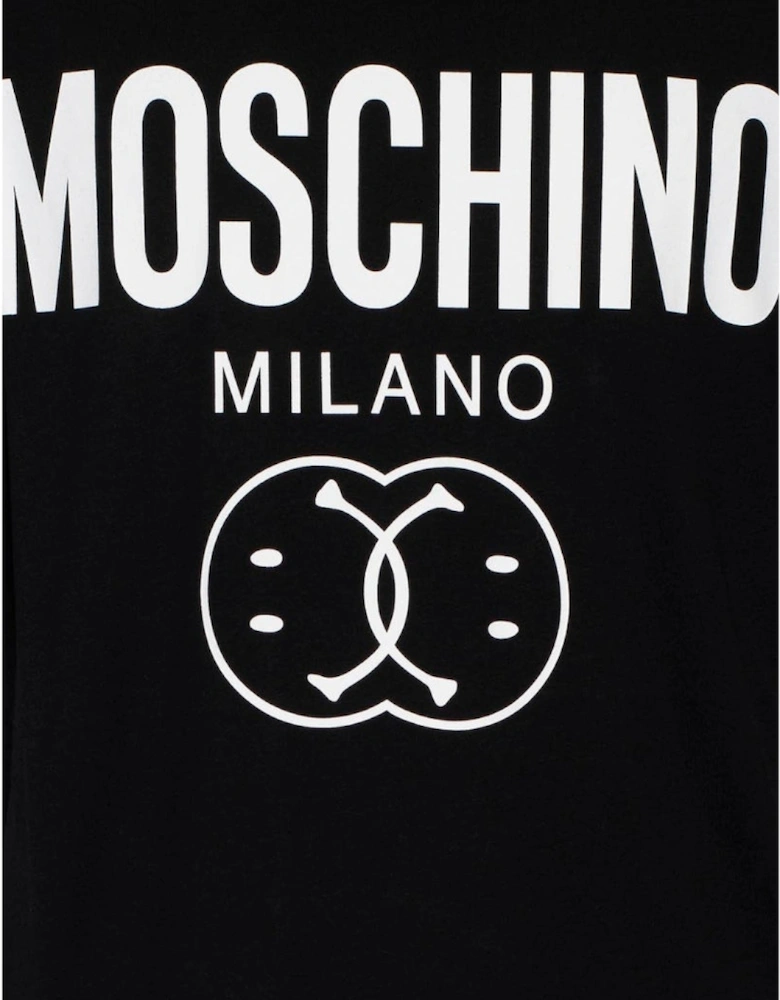 Milano Double Smiley Black T-Shirt