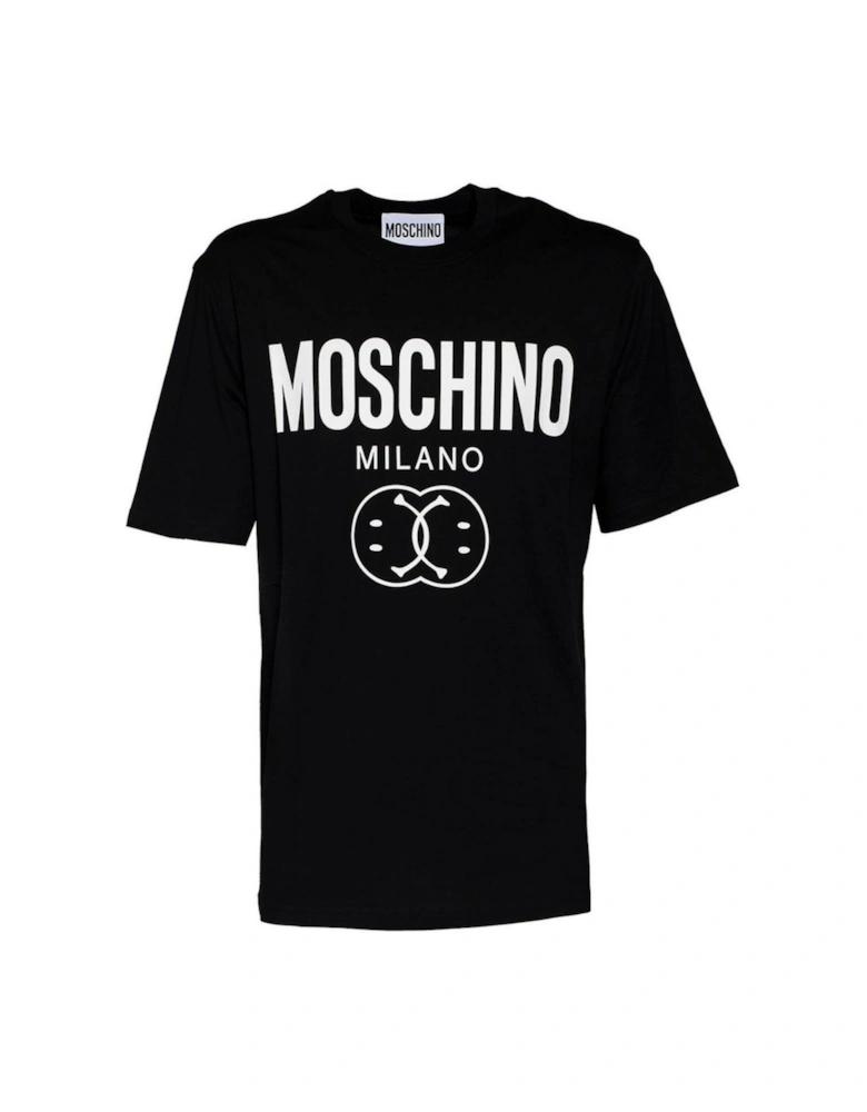 Milano Double Smiley Black T-Shirt