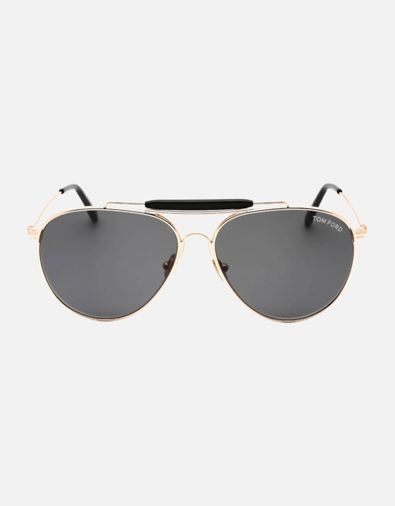 Raphael-02 Shiny Rose Gold Sunglasses